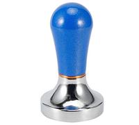 ANKROYU Pressino per caffè professionale in lega di alluminio di alta qualità, base piatta, strumento per pressare l'espresso per baristi domestici e caffetterie, rosso, blu, blu scuro, (Blu scuro)