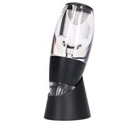 ANKROYU Principio di plastica in plastica durevole a aeratore vino premium con filtro a rete per amanti del vino neri trasparenti 7 x 6 x 16 cm