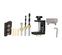 ANKROYU Professional 3 in 1 Doweling Jig Kit Guida alla perforazione in legno in alluminio con bit per trapano 8 mm 10 mm 15 mm per compiti precisi di posizionamento e punzonatu (Stile b)