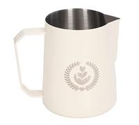ANKROYU Professional Frothing Jug Pitcher 600ml Stainless Steel Milk Frother Cup with Eagle Spout Barista Grade Milk Frothing Pitcher for Latte Art and Cappuccino Making (Bianco)