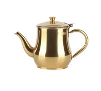 ANKROYU Professional Grade 500ml Stainless Steel Tea Coffee Kettle with Removable Mesh Filter Ergonomic Handle for Home Kitchen Restaurant Use BPA Proof (Oro)