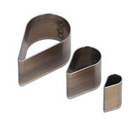 ANKROYU Professional Leather Knife Mould Set 3PCS High Carbon Steel Leather Punch Tools for DIY Crafting Leatherworking Pottery and Clay Cutting Projects Alloy Steel Durable Craft (Forma a goccia)