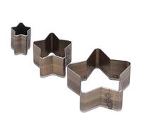 ANKROYU Professional Leather Knife Mould Set 3PCS High Carbon Steel Leather Punch Tools for DIY Crafting Leatherworking Pottery and Clay Cutting Projects Alloy Steel Durable Craft (Cinque stelle a