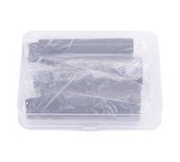 ANKROYU protettiva in lega di zinco per accendino in metallo da 3 pezzi per bar da viaggio, elegante, durevole, compatto, 8 cm (Nera)