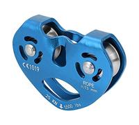 ANKROYU Puleggia a fune singola girevole resistente in lega di alluminio 25KN Attrezzatura di sicurezza per arrampicata premium per arrampicata su roccia Trasporto trasporto rosso (Blu)