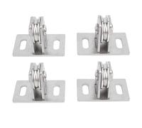 ANKROYU Puleggia fissa Singola silenziosa Doppi cuscinetti Puleggia di sollevamento a parete in acciaio al carbonio Capacità di carico di 330 libbre per attrezzature da palestra pe