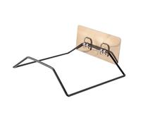 ANKROYU Punta per bacini a parete di ferro a parete pesante punzone per auto adesiva per autoadesiva gancio di stoccaggio senza perforazione per il bagno durevole arrugginitura 9x (Nero)