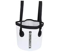 ANKROYU PVC Impianto impermeabile Acqua pieghevole Acqua Contenitore d'acqua portatile grande capacità durevole per picnic da campeggio da campeggio all'aperto viaggiare bianco 9l