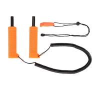 ANKROYU Raccolte di Ghiaccio retrattili con fischio di Sicurezza, Kit di Ghiaccio in Acciaio Inossidabile per Auto -Salvataggio di Emergenza, Pesca, Pattinaggio, Strumento di (Arancia)