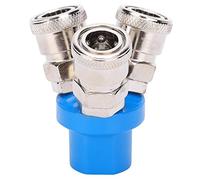 ANKROYU Raccordi per tubi pneumatici con connettore pneumatico a T rotondo a 3 vie, set 3 pezzi, per tubi dell'aria e utensili pneumatici, acciaio al carbonio cromato resistente a