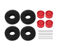 ANKROYU RC CHOUL CHOUL CHOUL SET RESERE PER LA PROPRIETÀ ALTA PRANSIONE PLASTICA RC CRAWLER CHOUR CHOUTO CHOURO CON PENSARE PER OF OFF ROAT SCROVI CUI A MUSTI A 4 Ruote 4 Pneumatic (Rosso)