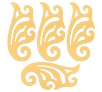 ANKROYU Righello a forma di curva in plastica Taglio manuale Cucito Sartoria Abbigliamento Strumenti per sartoria moda Set da 4 pezzi Alta precisione Flessibile Durevole Designer S