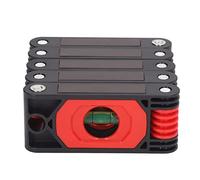 ANKROYU Righello di livello pieghevole multiangolo con 2 livelle orizzontali, 1 verticale e livelle a bolla da 45 gradi Strumento di misurazione in ABS resistente per lavori di ris