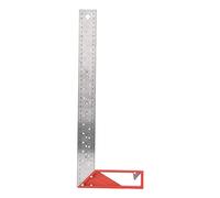 ANKROYU Righello quadrato professionale in acciaio inossidabile 45° 90° Strumento di misurazione multiangolo per la lavorazione del legno Carpenteria Progetti fai da te Marcatura d (40 cm)