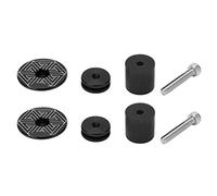 ANKROYU Rischio 1 coppia/set Bicycle Grip Handlebar Cap Alluminio in lega in lega per la bici da manubrio per il ciclismo (Verbo-rosso) (Turno nero)