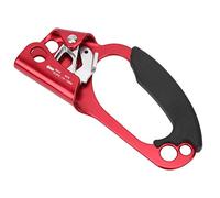 ANKROYU Roccia professionale Ascensore destro Ascender Duty Duty Duty Attrezzatura in lega di magnesio con impugnatura in gomma ergonomica per arrampicata sull'albero arborico e di (Rosso)