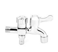 ANKROYU Rubinetto dell'Acqua in Rame Dual utilizzo Lavatrice Rapida Connetti la Lavatrice e la Piscina MOP con Finitura cromata G1/2 Filo per la in casa Design Moderno del Bagno 140 mm