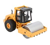 ANKROYU Rullo compressore in lega di acciaio singolo in scala 150, modello pressofuso, simulazione realistica di veicolo da costruzione per ragazzi e ragazze, età 8+ anni, material