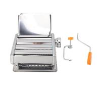 ANKROYU Rullo per noodle a spessore regolabile, macchina per pasta manuale in acciaio inossidabile, per gnocchi fatti in casa, pasta fatta a mano, utensile da (Argento)