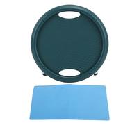 ANKROYU Ruota dell'esercizio addominale a 360 gradi girevole 4 rullo per core pesante core a forma di diapositiva per allenamenti in palestra per la palestra uomini donne donne uni (Verde scuro)