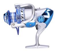 ANKROYU Ruota di pesca a bobina rotante premium 5.2: 1 Rapporto di attrezzatura a destra sinistra Intercambiabile di freno forte a sfere liscio per la costruzione in materia di p (KM1000)