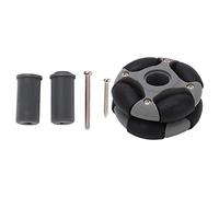 ANKROYU Ruota omnidirezionale 48 mm Ruota a doppia Multi direzionale Omni ruota Omni 14036 360 gradi Materiale PE in nylon durevole per robot Mindstorm Hubs compatibile