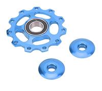 ANKROYU Ruota per mountain bici ruota durevole cuscinetto leggero anodo in lega di alluminio robusta puleggia da deragliatore posteriore dente per bici da strada (Blu)