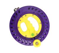 ANKROYU Ruota per Mulinello con Rocchetto per Lenza da Pesca Resistente plastica ABS 22 cm Porta Attrezzi per avvolgimento Lenza per aquiloni Accessorio per la Pesca e Il Volo degl (Giallo Viola)