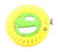ANKROYU Ruota per Mulinello con Rocchetto per Lenza da Pesca Resistente plastica ABS 22 cm Porta Attrezzi per avvolgimento Lenza per aquiloni Accessorio per la Pesca e Il Volo degl (Giallo+Verde)