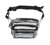 ANKROYU Sacca in vita Clear PVC Waterproof Fanny Pack trasparente Custa con cerniera di grande capacità per le attività da esterno per sport di viaggio