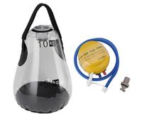 ANKROYU Sacca per Acqua Gonfiabile con manubri, in PVC Elastico Trasparente, per Fitness, per Allenamento in Palestra, capacità 10 kg con Pompa