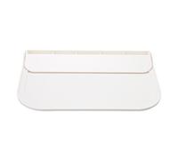ANKROYU Scaffale galleggiante da bagno montato a parete montata sullo spazio per salvatore per asciugamani da toeletta per la conservazione in plastica bianca 30 cm (Piccolo bianco) (L bianco)
