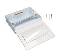 ANKROYU Scatola di distribuzione dell'alimentazione a 12 vie Scatola di protezione interruttore automatico per montaggio superficiale su guida DIN Custodia in metallo in acciaio in