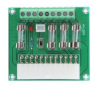 ANKROYU Scheda di alimentazione ATX Modulo adattatore di alimentazione per computer da 20 pin a 24 pin Uscita di tensione commutabile Design compatto per amplificatore di potenza d