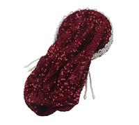 ANKROYU Sciarpa Hijab Musulmano per Donna Elegante Elastico Leggero Traspirante Fiocco con Strass Fascia per Capelli Adatta per l'uso quotidiano Lavoro Eventi formali Poliestere Pi (Borgogna)