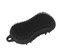 ANKROYU Scrubber Per Il Corpo in Silicone, Spazzola Per Il Bagno Uomo Donna Spazzola Per Scrubber Per Il Corpo con Shampoo Esfoliante a Doppia Faccia Morbida(Blu)
