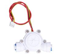 ANKROYU Sensore di flusso d'acqua Misuratore di portata ad effetto Hall Compatto e durevole Cavo 3P DC3.5 24V per distributore d'acqua e riscaldatore Materiale POM G1 Interfaccia t