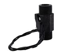 ANKROYU Sensore flussostato acqua 1pc controllo flusso orizzontale verticale in plastica AC per scaldabagno elettrico istantaneo G1/2 pollici tubo nero