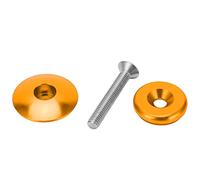 ANKROYU Serie Sterzo per Bicicletta Tappo Superiore in Lega di Alluminio Leggero Resistente Mountain Bike Cuffia Copri Stelo con Bulloni per Bici da Strada Accessori da Ciclismo (Tempo atmosferico)