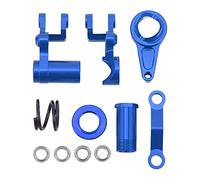 ANKROYU Servo Servo Saver Alluminio in lega di alluminio Kit di gruppo sterzo RC Kit stabile Cuscinetti a sfera di funzionamento liscio per Slash 1/10 Accessori per auto RC Parti (Blu)