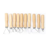 ANKROYU Set di 10 strumenti professionali per scultura in argilla e ceramica, kit per intaglio di nastri in acciaio inossidabile, per artisti della ceramica, ceramisti e artigiani