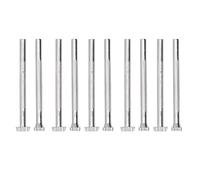 ANKROYU Set di 10 strumenti professionali per timbratura della pelle con 2 modelli, timbri per punzonatura in pelle in acciaio legato ad alta durezza per lavorazione fai da te dell