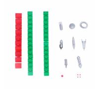 ANKROYU Set di 50 pezzi di ricambio per il gioco da tavolo Hotel, composto da casette di plastica e dadi, per giochi di stile. Kit di accessori resistente, leggero e portatile.