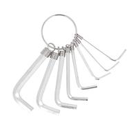 ANKROYU Set di chiavi tasti esagonale 8 pezzi, kit 1,5 a 6 mm per gli strumenti manuali in acciaio, grado artigiano per manutenzione elettronica automobilistica