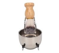 ANKROYU Set di pennelli da barba da uomo, Kit da barba da uomo con manico comodo, Set di pennelli da barba multifunzionale, Kit di strumenti da barba da uomo per il salone di casa