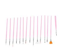 ANKROYU Set di pennelli professionali per nail art 15 pezzi Premium Nylon Capelli Nail Design Pittura Disegno Liner Pennelli Kit per Salone di casa Manicure fai da te Durevole (Set pennelli per