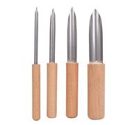 ANKROYU Set di taglierine per fori in argilla per ceramica 4 pezzi Strumenti semicircolari per scultura di modellazione in ceramica per progetti artistici fai-da-te Ceramisti profe