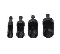 ANKROYU Set di tasselli per legno Kit di punte trapano in acciaio al carbonio con codolo esagonale per la lavorazione del legno 4 dimensioni 1/4 pollici 3/8 pollici 1/2 pollici 5/