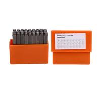 ANKROYU Set di timbri per caratteri corsivi professionali 26 pezzi Punzoni per lettere in acciaio al carbonio per lavorazione della pelle, creazione di gioielli e stampaggio di met