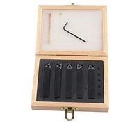 ANKROYU Set di utensili per tornitura indicizzabili da 5 pezzi 3/8 pollici Utensili per tornio in carburo cementato di alta qualità per la lavorazione dei metalli Taglio di livello